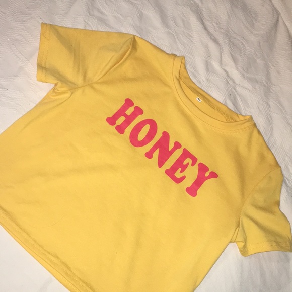 honey crop top yellow